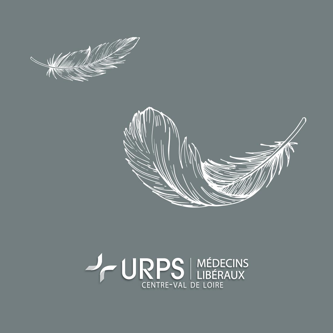 Réalisation de stickers pour l'URPS Médecins Libéraux en région Centre-Val de Loire.