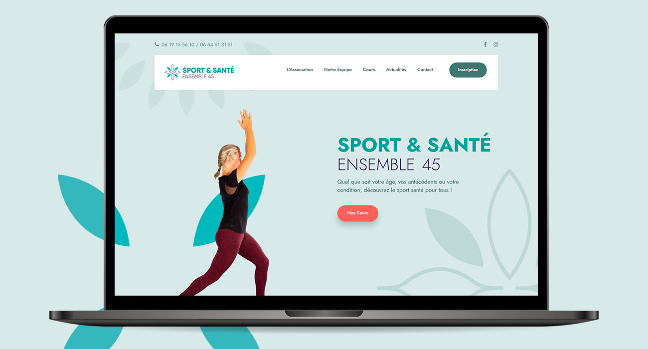 Sport et Sante Ensemble 45, site wordpress.